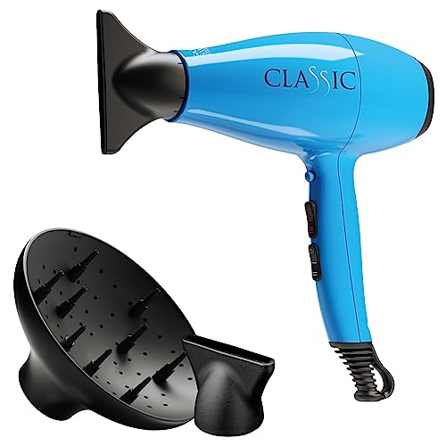 Gama Italy Professional A11.CLASSIC.BL Asciugacapelli Professionale, Blu