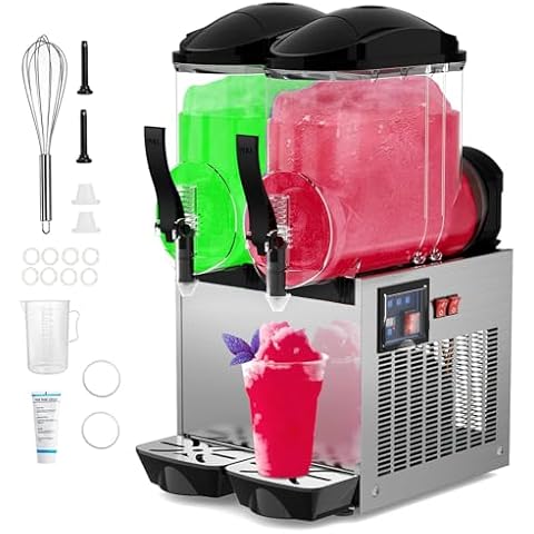 Commercial Margarita Machine,8 Gallon 1050W 110V Large Slushy & Margarita & Frozen Drink Maker,30L Electric Icey Slushie Machine for Cocktail Beverage Wine Daiquiri Lemonade etc. Cover