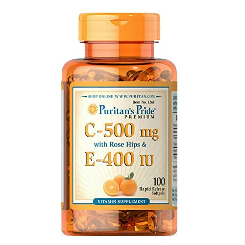 Puritan'S Pride 1261 Vitmain C 500 Mg & E 180 Mg cover