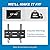 Pipishell Tilting TV Wall Mount Bracket Low Profile for 13-42 Inch Flat Screen TVs & Monitors, Universal Tilt TV Monitor Mount Fits 8" Wood Studs VESA 200x200mm