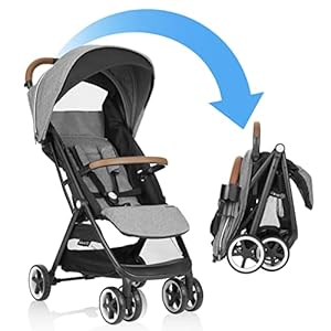 Evenflo GOLD Otto Self-Folding Stroller, Baby Carriage, Lightweight Stroller, Compact, Gravity Fold, Automatic, Fits…