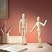 2 Pack, 8 Inch & 12 inch Artist Wooden Manikin Flexible Body Joints, Human Figure Puppet Model Wood Male Mannequin Doll Ornament Stand for Home Office Desk Decoration Sketching Drawing Painting