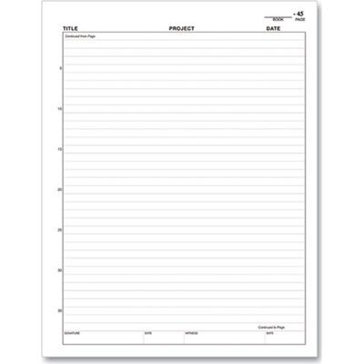 image for BookFactory Chemistry Lab Notebook (Scientific Ruled Format) No Duplic