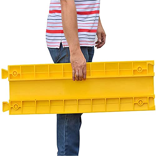 Protector de cable de suelo duradero, rampa de cable resistente para un uso seguro en interiores y exteriores, oculta y protege mangueras y cables de daños