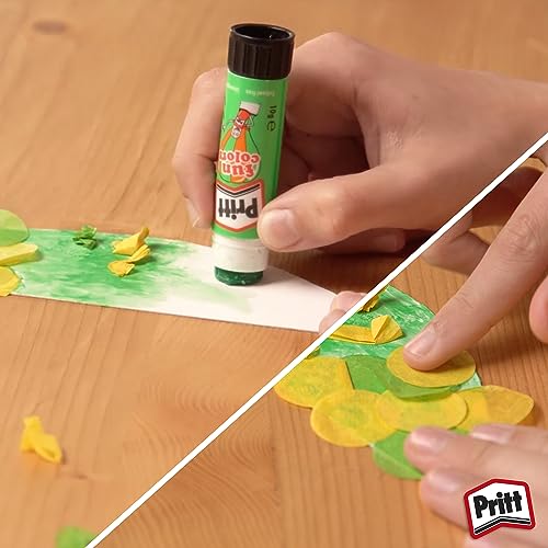 Cola Pritt Fun Colors, cola para artesanato colorida para crianças para atividades de artes, adesivo