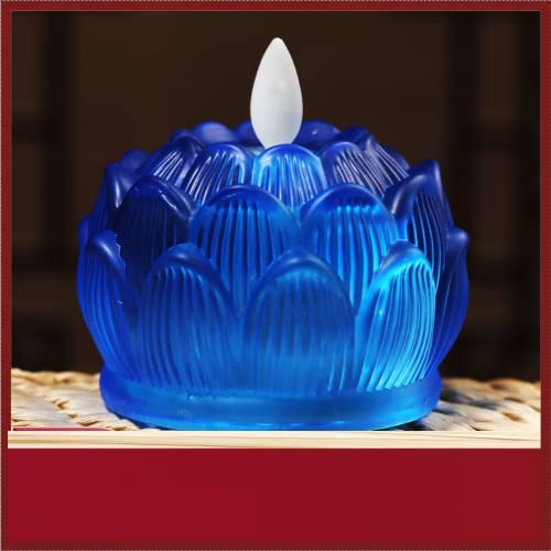 XIALON 1 Pair 7.5cm Household Electronic Candle Lamp Permanent Lamp Lotus Lamp Buddha Headlight LED for Buddha Lamp