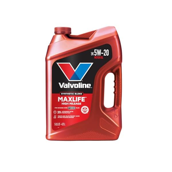 Valvoline MaxLife High Mileage 5W-20 Synthetic Blend Motor Oil – 5 Quart
