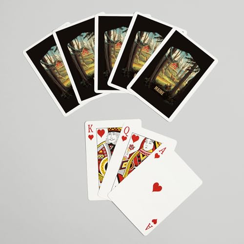 Lantern Press Maine, Baraja de póker de 52 cartas miniatura 7