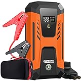 Booster Avviamento Auto 3000A 26640mWh,Ricarica Rapida 20W,12V Avviatore Batteria Auto Portatile (per Gas or Diesel), Starter Batteria con Schermo e Torcia LED a 4 Modalità