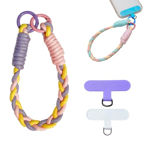 Image of KIMAGIC Korean Dopamine Phone Wrist Strap - Handmade Thickened Phone Lanyard, Anti-Drop Hands-Free Charm
