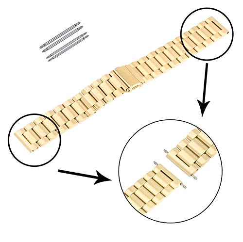 Bracelet de montre boucle déployante en acier ultra-mince rigide et durable