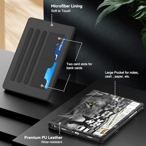 Étui Samsung Galaxy Tab A9+ OKP en cuir avec support multi-angles pour tablette 11 pouces