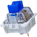 outemu Blue Switches 32 Pack, 3-Pin Clicky Tactile 50gf Dustproof Key Switches -DIY Replaceable for Mechanical Keyboard