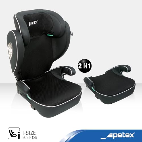 PETEX Auto-Kindersitz mit ISOFIX - Basic Plus i-Size Norm nach ECE R129 für Kinder von ca. 100-150 cm… – Ansicht 2