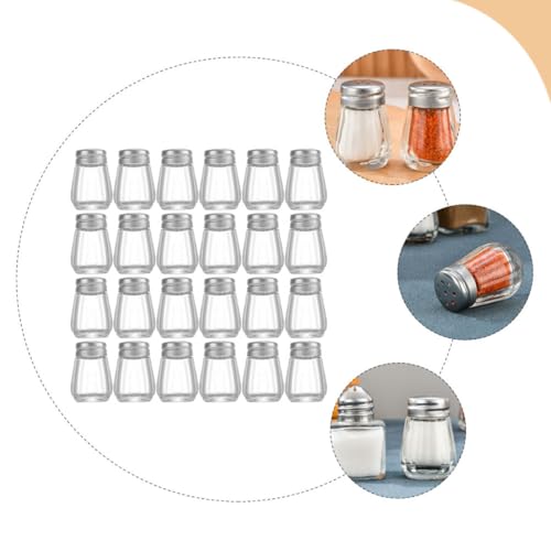 Mini salières et poivrières en acier inoxydable et verre haut de gamme SHINEOFI