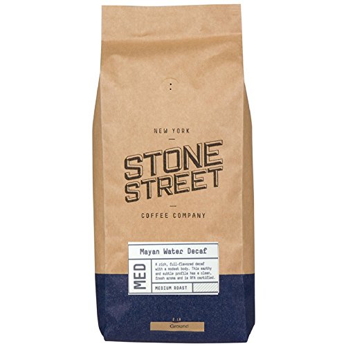 Stone Street Decaf Coffee, Ground, Swiss Water Process Naturally Decaffeinated Coffee, Medium Roast, 2 LB