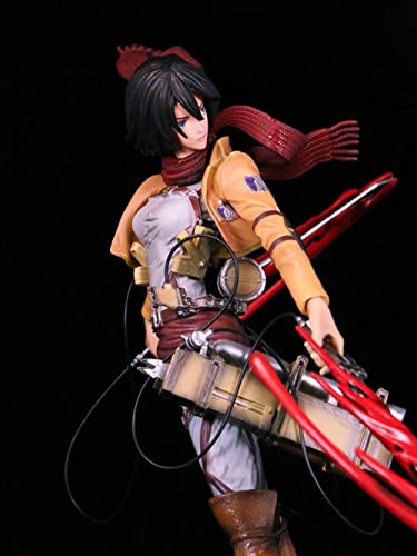 Utoya 36Cm Anime Statue Mikasa Ackerman Pvc Statue Anime Figures Collection Model Decoration Gifts Figurine #TOP4
