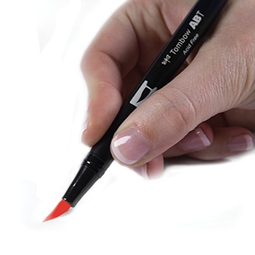 Tombow Dual Brush Pen Art Marker, 885 - Warm Red, 1-Pack #TOP1