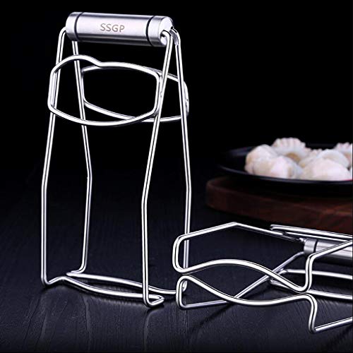 Homyl — Prendedor de tigela de aço inoxidável, preso contra pratos quentes, braçadeira de levantamen