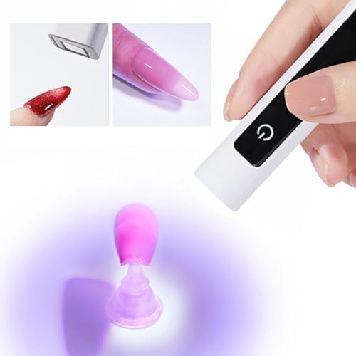 Lámpara de uñas LED portátil, luz UV portátil para uñas de gel - Lámpara de curado LED para lámpara de uñas magnética portátil,Secador de uñas portátil con lámpara UV, lámpara