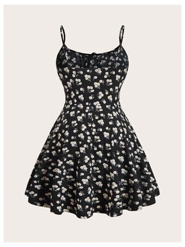 Verdusa Women's Plus Size Floral Summer Dresses Boho Short Sundress Holiday Cami Flowy Dress2