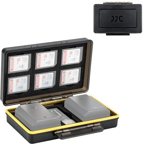 JJC yobe[ 2 + SDJ[h 6z J[hP[X obe[P[X drJo[ SDXC SDHC SD *6 Canon LP-E6 LP-E8 LP-E12 LP-E17 NB-13L Fujifilm NP-W126 NP-W126