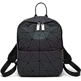 HotOne Geometric Backpack Holographic Reflective Backpacks Fashion Backpack (No.2 Medium)