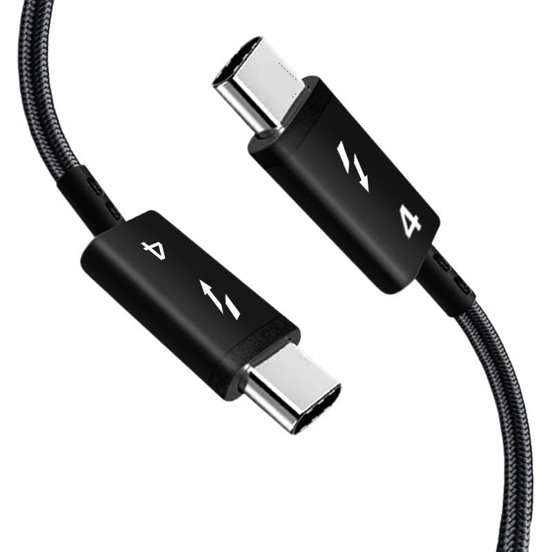 Cable de datos USB 4 USB-C de 40 Gbps PD 240 W, carga rápida*/ing tipo/C Char*/ge Line (Thunder-Bolt 4,0,5 m)