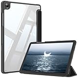 Fintie Hybrid Slim Case for Samsung Galaxy Tab A11+ Plus 11 Inch 2025/ A9+ Plus 2023, Shockproof Cover with Clear Transparent Back Shell, Auto Wake/Sleep, Black