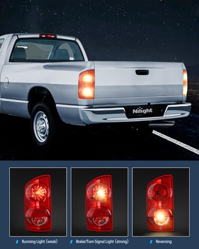 Image of Nilight Taillight Assembly Compatible with 2007 2008 Dodge Ram 1500