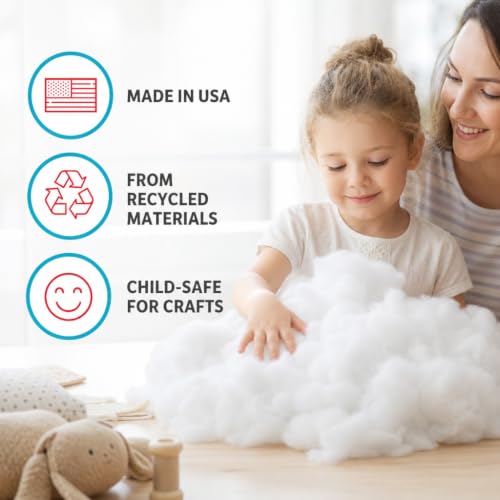 Image of Fairfield The Original Poly-Fil, Premium Polyester Fiber Fill, Soft Pillow Filler, Stuffing for Stuffed Animals, Toys, Cloud Decorations, and More, Machine-Washable, 12 lb Box