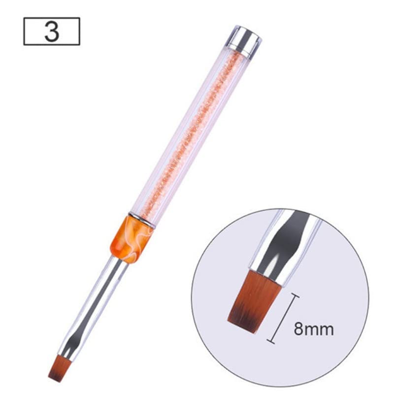 SLSFJLKJ Gel Pinsel Liner Malerei Stift Acryl Zeichnung for Nägel Gradienten Strass Griff Nail Art Werkzeug – Bild 6