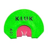 KLUK Custom Calls Death Blow Turkey Mouth Call – 3-Reed Diaphragm with Red Latex Top Reed for Clear, Powerful & Realistic Turkey Sounds (Low Stretch)