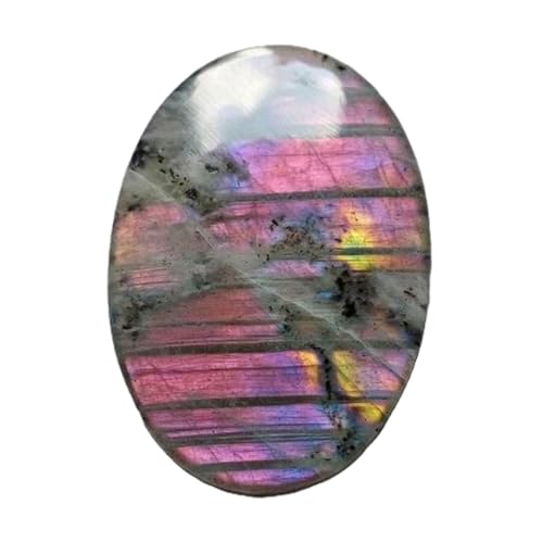 Cabochon ovale en labradorite violette pour fabrication bijoux bague pendentif collier
