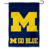 Michigan Wolverines Go Blue Garden Flag and Yard Banner
