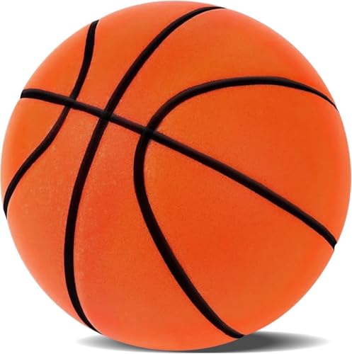HUALEI-V 2025 New Silent Basketball Size 7 Upgrade Dribble Dream Silent Basket Ball,Dribbling Indoor Soft No Noise Foam Basketball 24cm Indoor Training Ball for Kids.