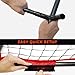KuiBonu 20x10 Foot Barricade Backstop Net, Basketball Barrier Net with Sturdy Steel Frame and Heavy-Duty Netting, Perfect for Lacrosse Baseball Soccer Basketball and More