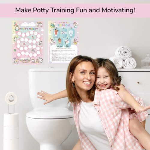 Unicorn Potty Training Chart for Toddlers Boys with 250+ Reward Stickers — view 7