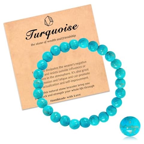 XOEMEL Natural Turquoise Adjustable Bracelet Cover