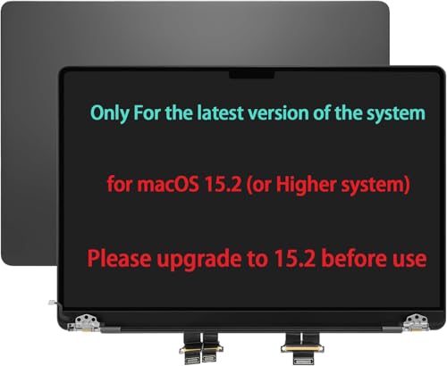 Image of 14 inch Screen Replacement for MacBook Pro M3 A2992 EMC 8407 LCD Screen Display Complete Top Assembly (Black)
