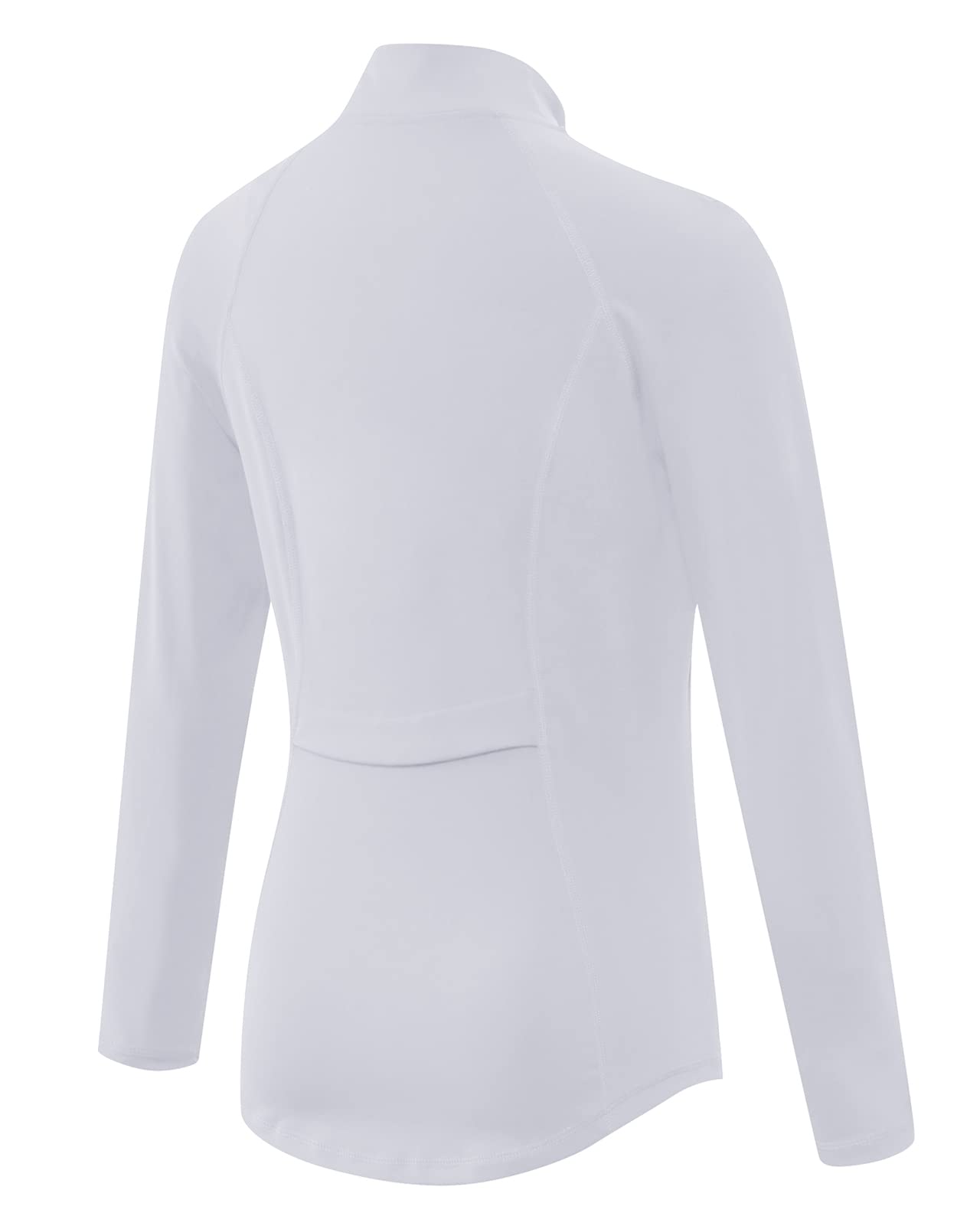 Maglia Termica da Donna a Maniche Lunghe Maglietta da Corsa con Zip Traspirante per Yoga Fitness Jogging Ciclismo