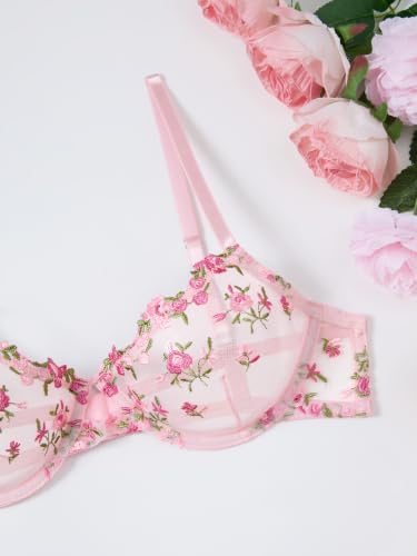 Image of Lilosy Sexy Lingerie Set 2 Piece Women Push Up Bra and Panty 3XS-5XL
