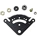 Steering Sector Plate & Pinion Gear Bushings Kit Replacement for John Deere LA100 LA105 LA120 LA130 LA135 LA140 LA145 LA150 LA165 LA175 Part# GX21924BLE GX20053 YY-US