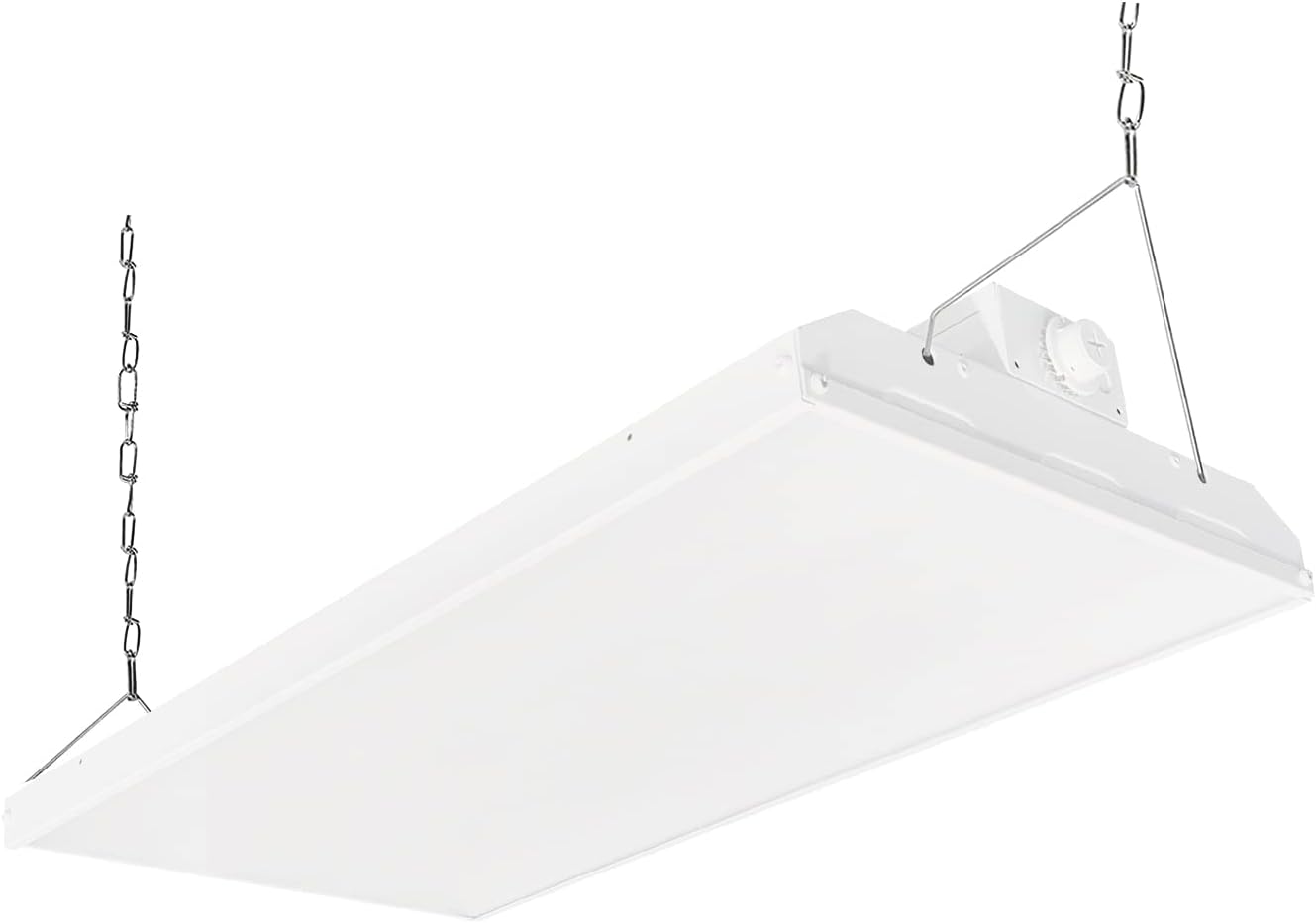 2FT LED Linear High Bay Shop Light, 210W High Bay Work Light Fixture, 28350LM, 120-277V, 5000K Daylight Linear Hanging Lighting for Garage, Warehouse, UL&DLC Listed- 2PK