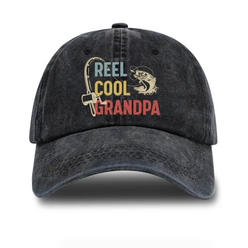 Image of Fishing Adjustable Cotton Baseball Cap, Funny Trucker Hat Gift for Men Women Grandpa Dad Fishing Lover Fisherman