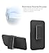 Encased iPhone 6 Plus/6s Plus Belt Case with Holster Clip (DuraClip) Slim Fit Cover with Holder (Smooth Black)