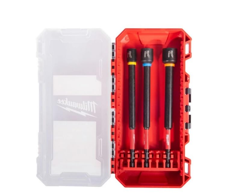 Milwaukee 4932499426 Shockwave Nut Driver Long Set (3 Pieces)