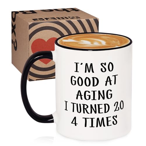 Taza Cerámica Blanca 11 oz para 80 Años Aurahouse miniatura 7