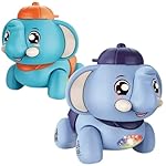 Jack Royal Battery Operated Walking Elephant Funny Toy with Light and Sound for Kids (Multicolour)