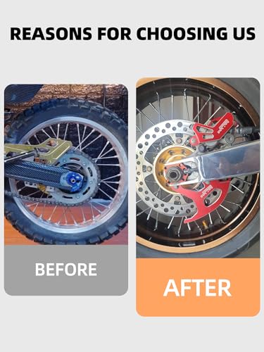 JFG RACING Rear Brake Disc Guard and Caliper Guard CNC All Fits For CR125R/250 2002-2007 CRF250R/250X 2004-2017 CRF450R 2002-2017 CRF450X 2005-2016 CRF450RX 2017